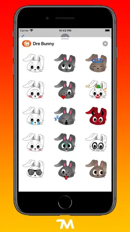 Game screenshot Dre Bunny Stickers apk