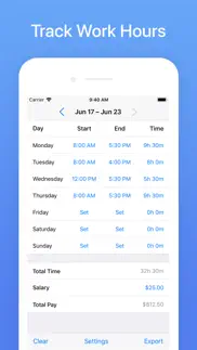 hours tracker: time calculator iphone screenshot 1