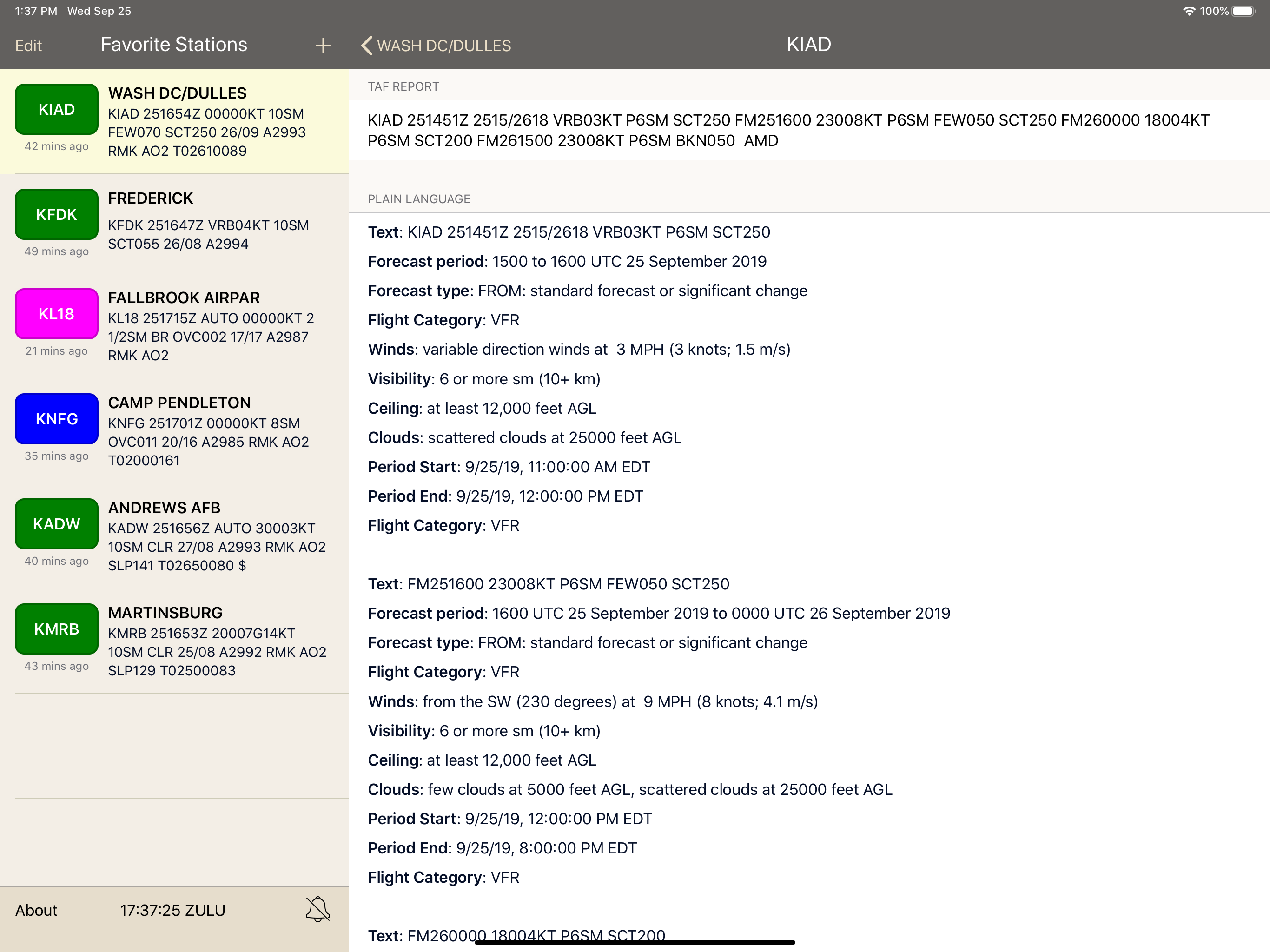 METARs Aviation Weather screenshot 11