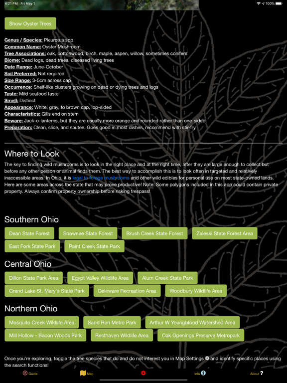 Screenshot #6 pour Ohio Mushroom Forager Map!
