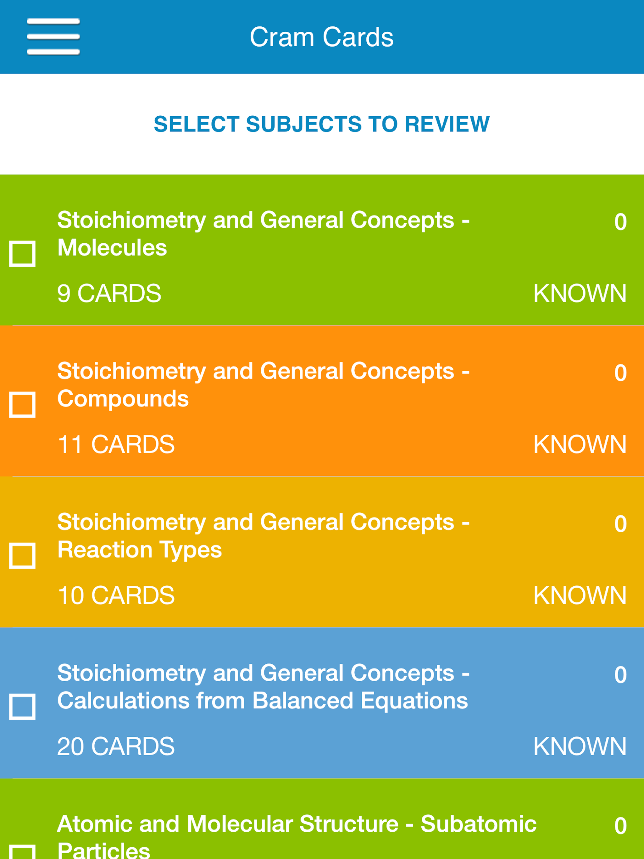 MCAT General Chem Cram Cards screenshot 10