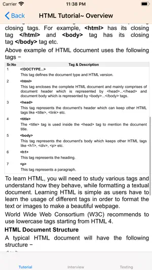 Tutorial for HTML screenshot 4