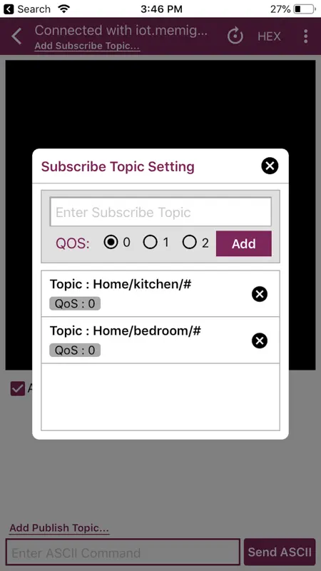 MQTT Terminal Pro screenshot 4 of 8