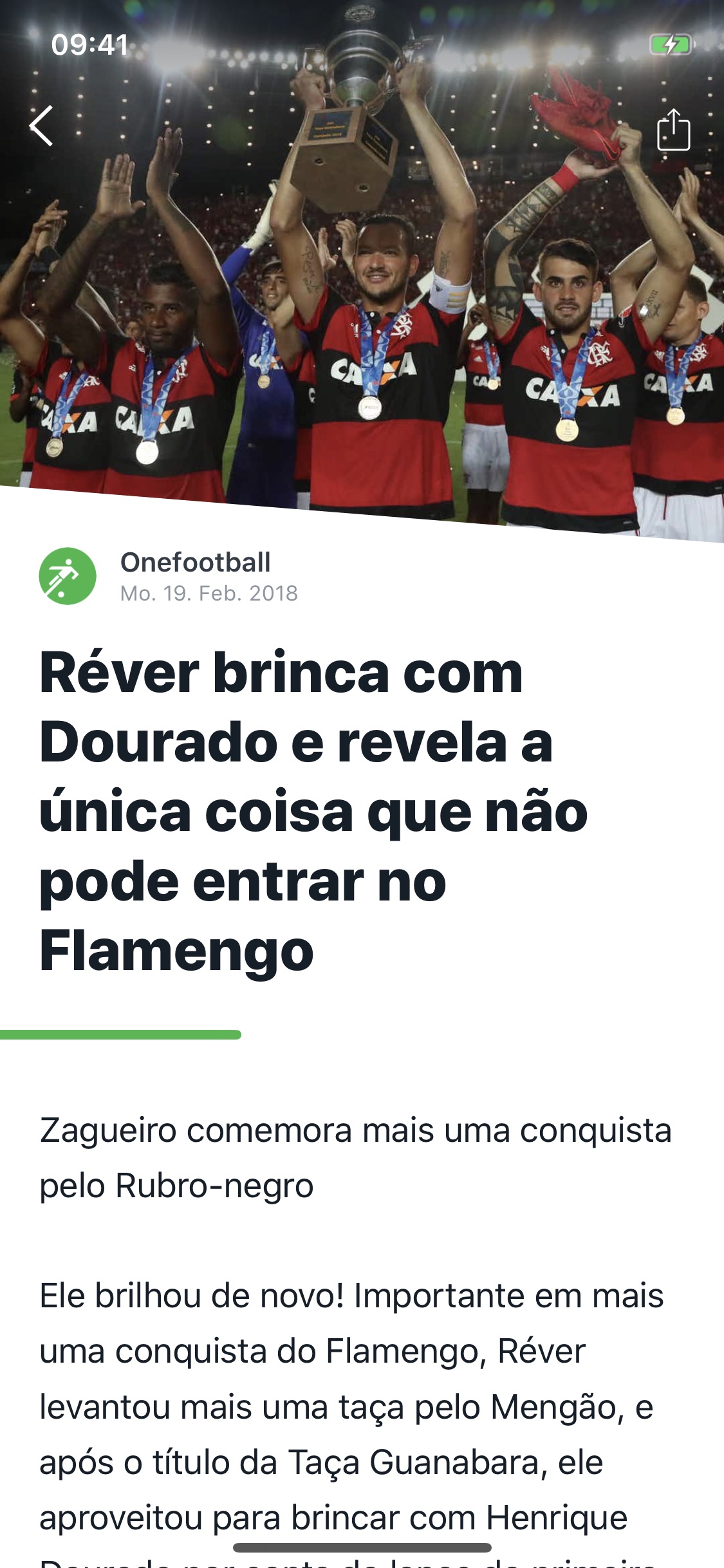 Screenshot do app Onefootball - Notícias Futebol
