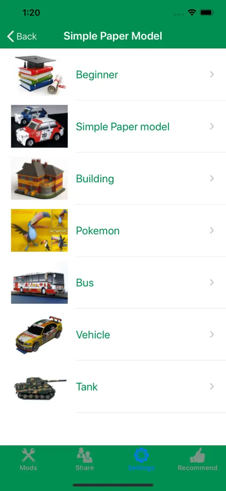 Simple Paper Model-Hobby Craft