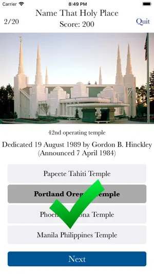 Holy Places Quiz Game screenshot 2