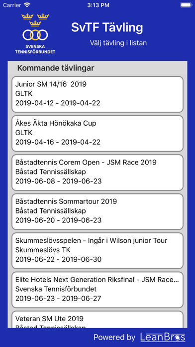 SvTF Turnering Screenshot