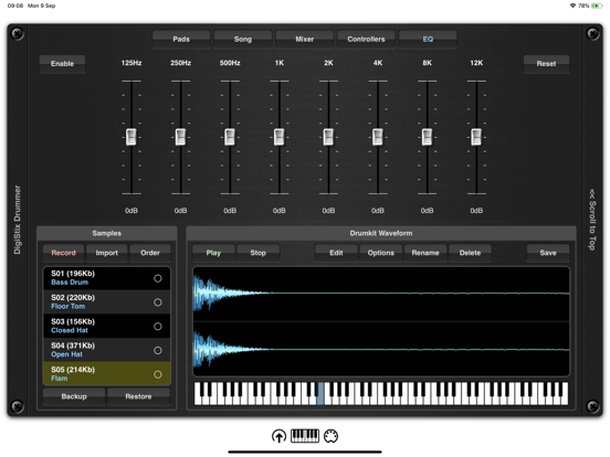 DigiStix Drummer AUv3 Plugin iPad app afbeelding 5