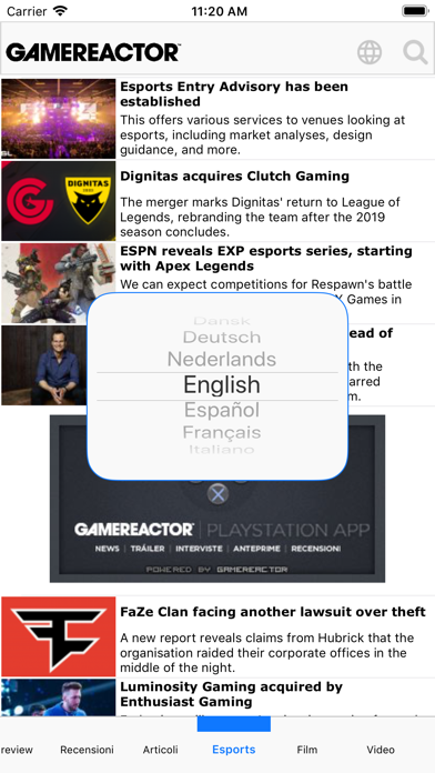 Gamereactor for all regions Screenshot