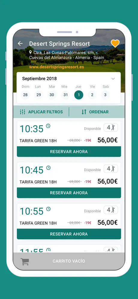 Tee Times Booking