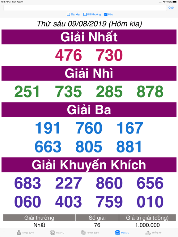 Xổ Số Tự Chọn iPad screenshot 4 - Entertainment app