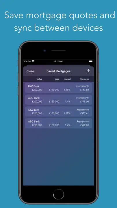 Easy Mortgage Calculator iPhone Ekran Görüntüsü 2