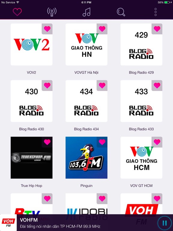 Viet Radio - Nghe radio online iPad screenshot 4 - Music app