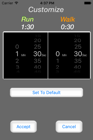 Running Interval Timer Pro - náhled