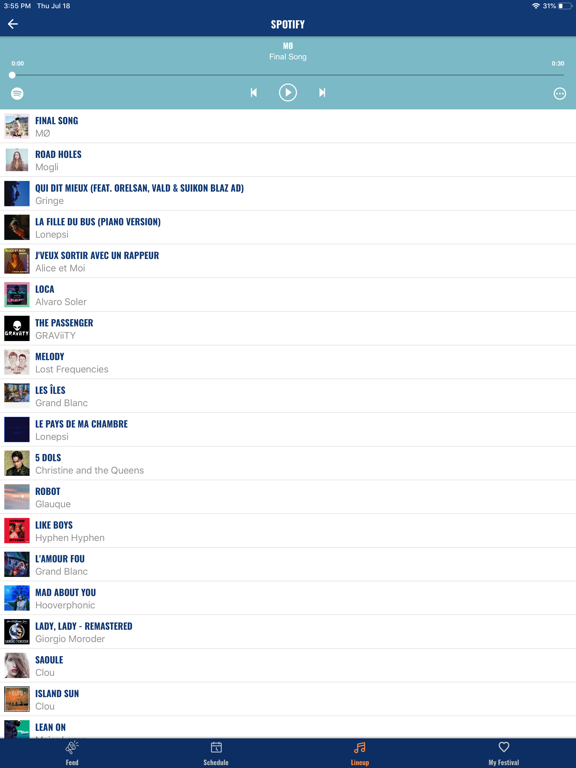 BSF iPad screenshot 4 - Music app