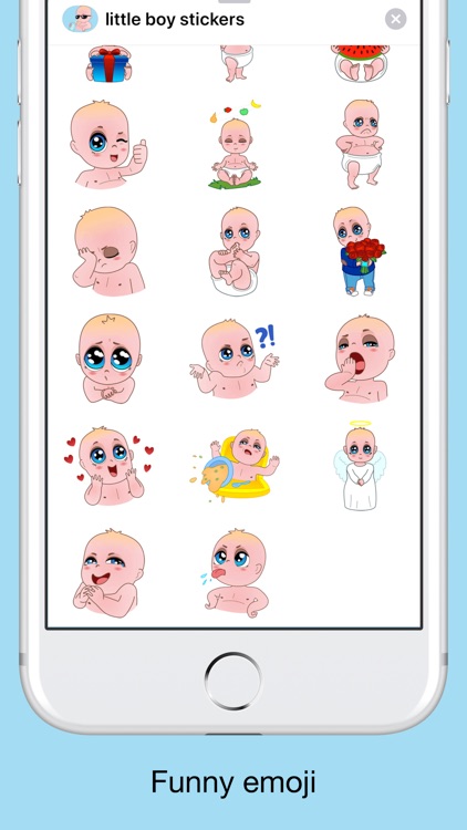 Little boy emoji - stickers