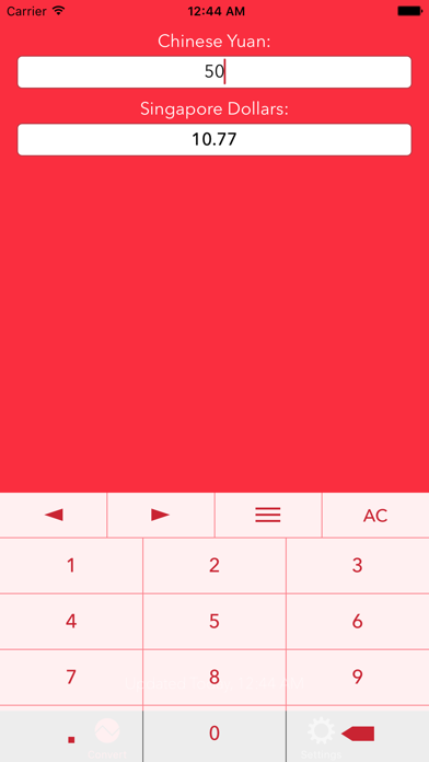 Screenshot #1 pour Chinese Yuan Singapore Dollars