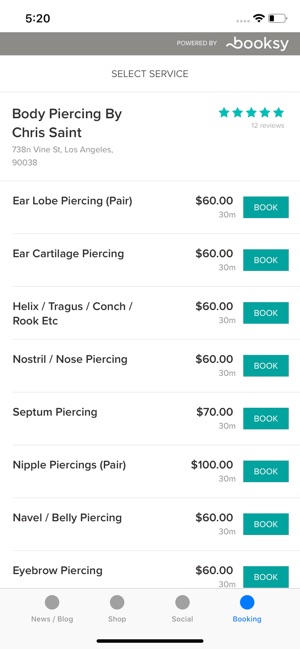Chris Saint Body Piercing(圖3)-速報App