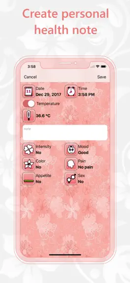 Game screenshot Tracker - Ovulation Calendar hack