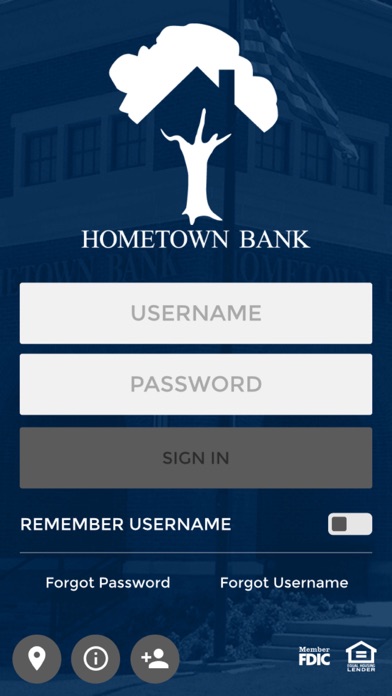 HomeTown Bank of Alabama App Screenshot