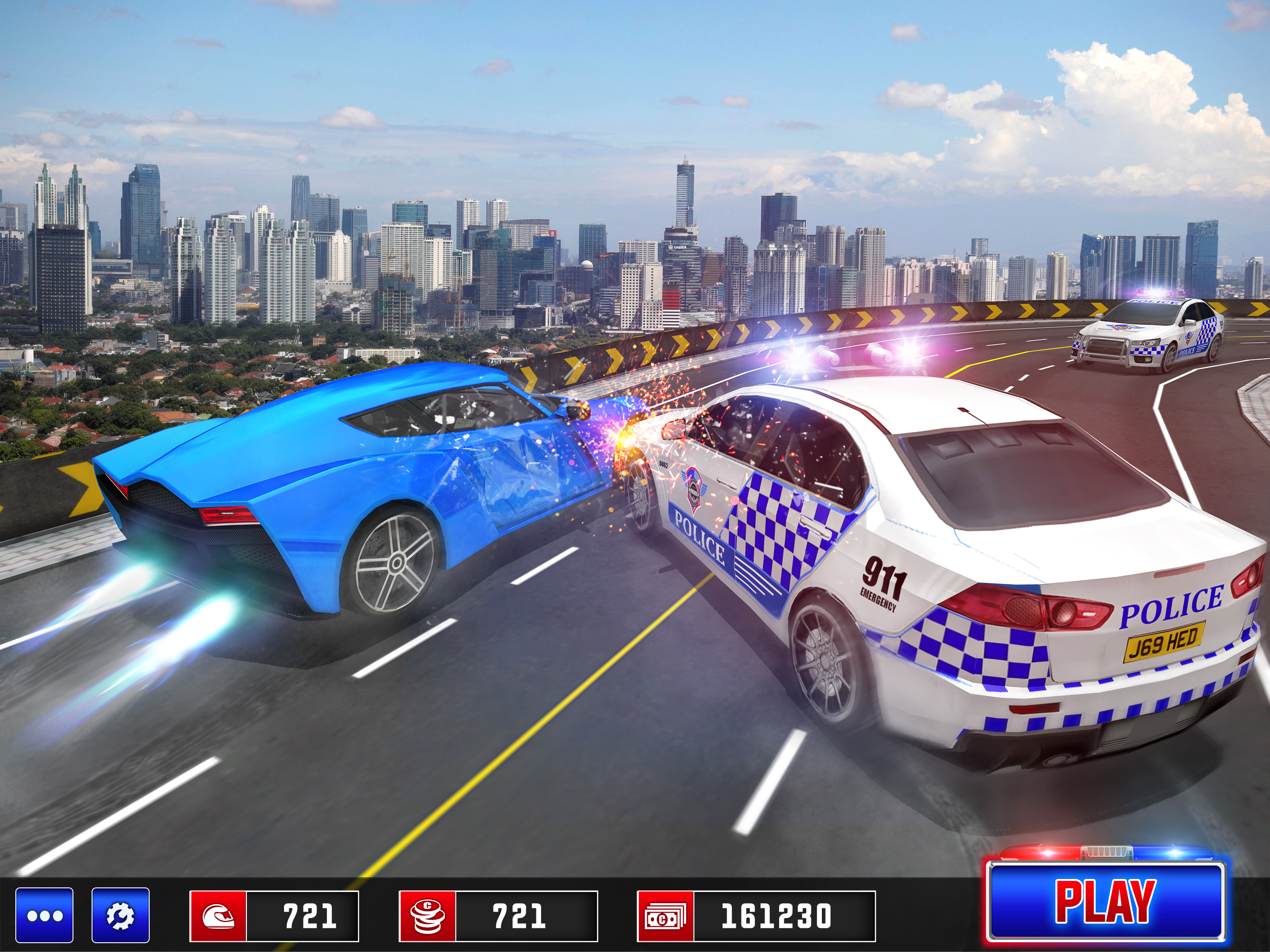 Police Escape Car Driver