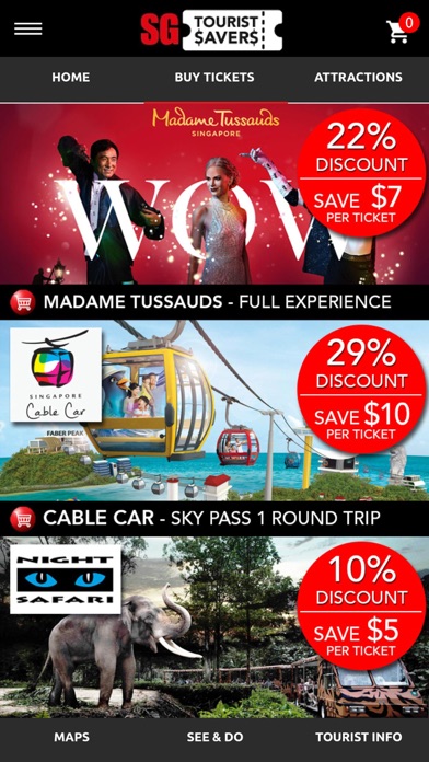 Screenshot #2 pour Reddot SG Tourist Savers