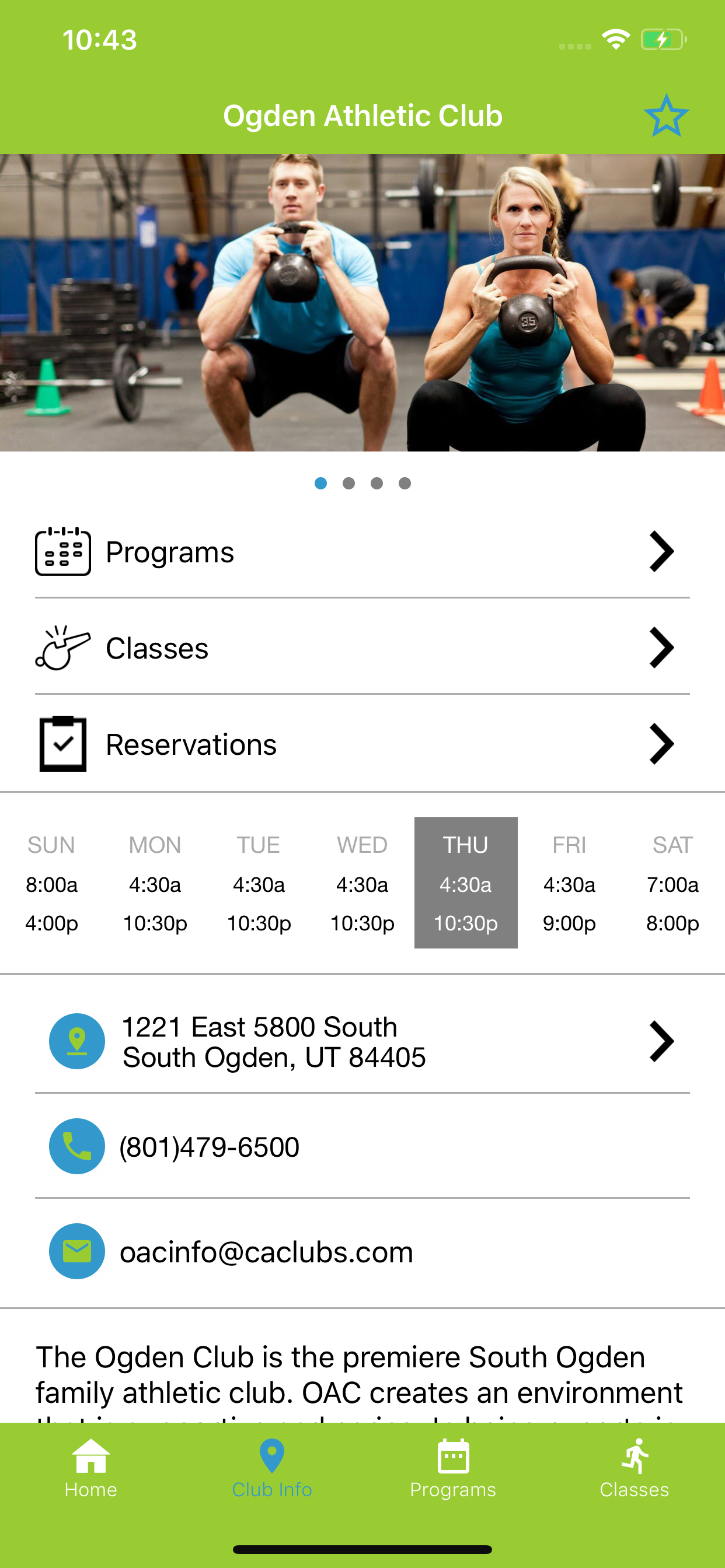 The Ogden Athletic Club - CAC screenshot 5