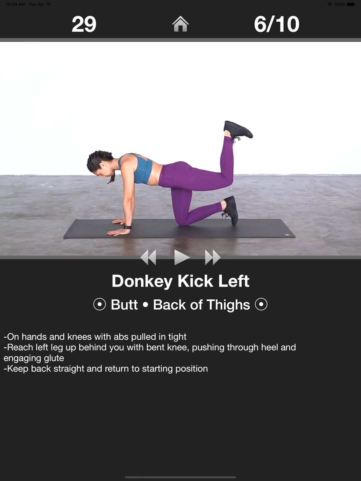 Daily Butt Workout - Booty ipad screenshot 1