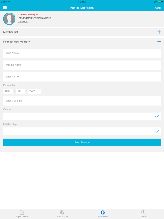 myCNHSA iPad screenshot 1 - Health & Fitness app