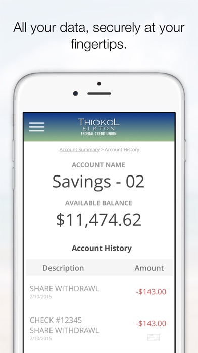 Thiokol Elkton CU Member.Net Screenshot