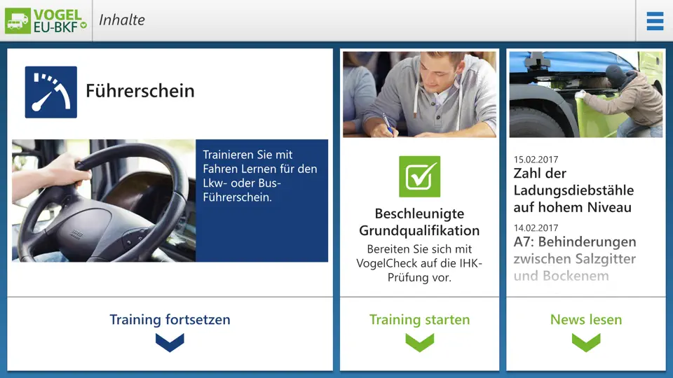 Screenshot von Vogel BKF auf dem iPhone 1