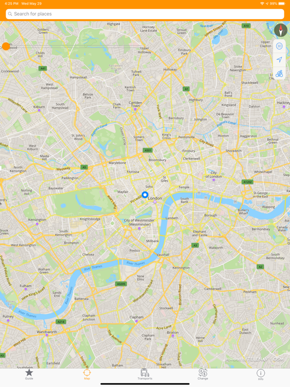 London Map and Travel Guide iPad screenshot 4 - Travel app