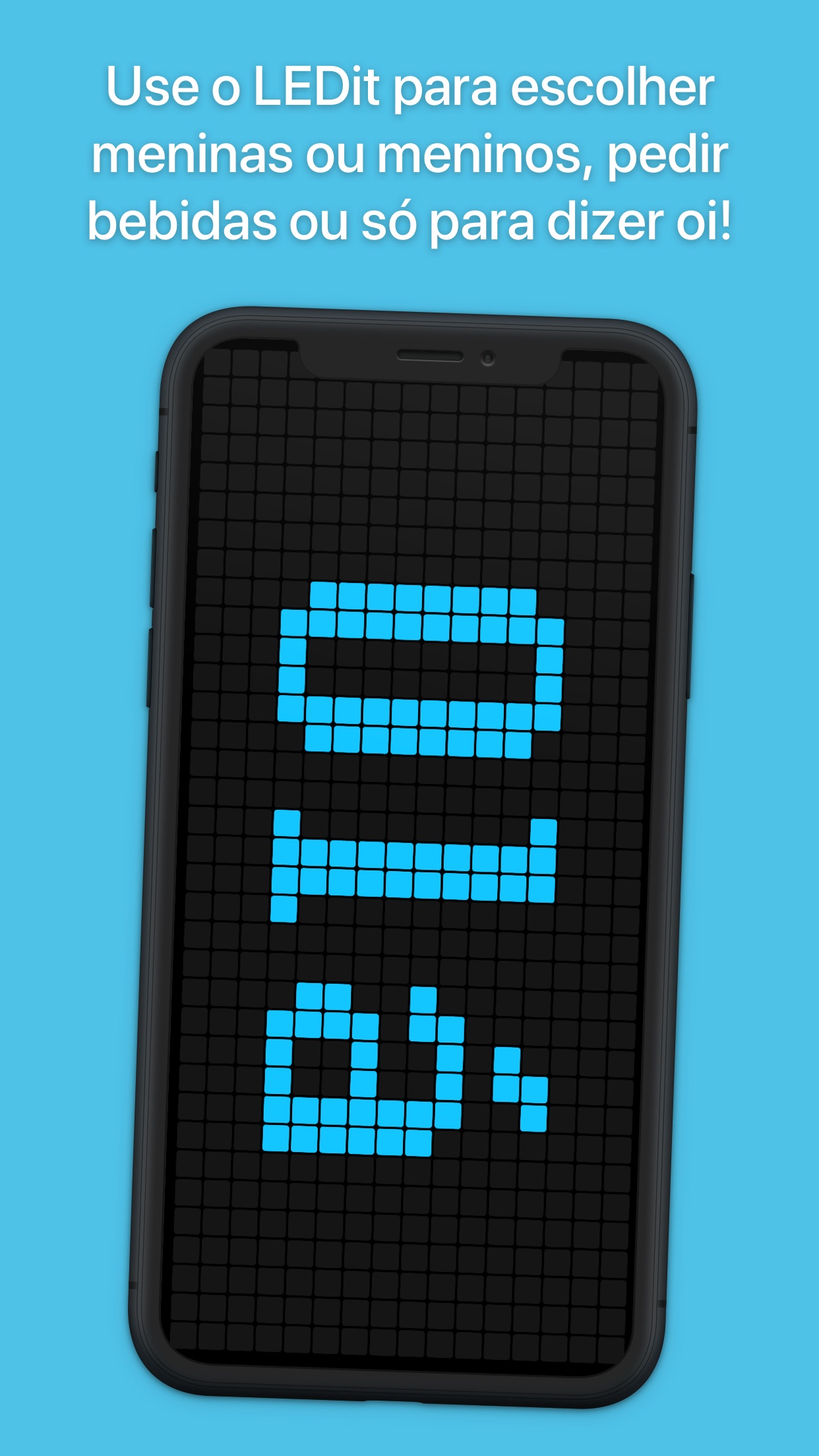 Screenshot do app LEDit