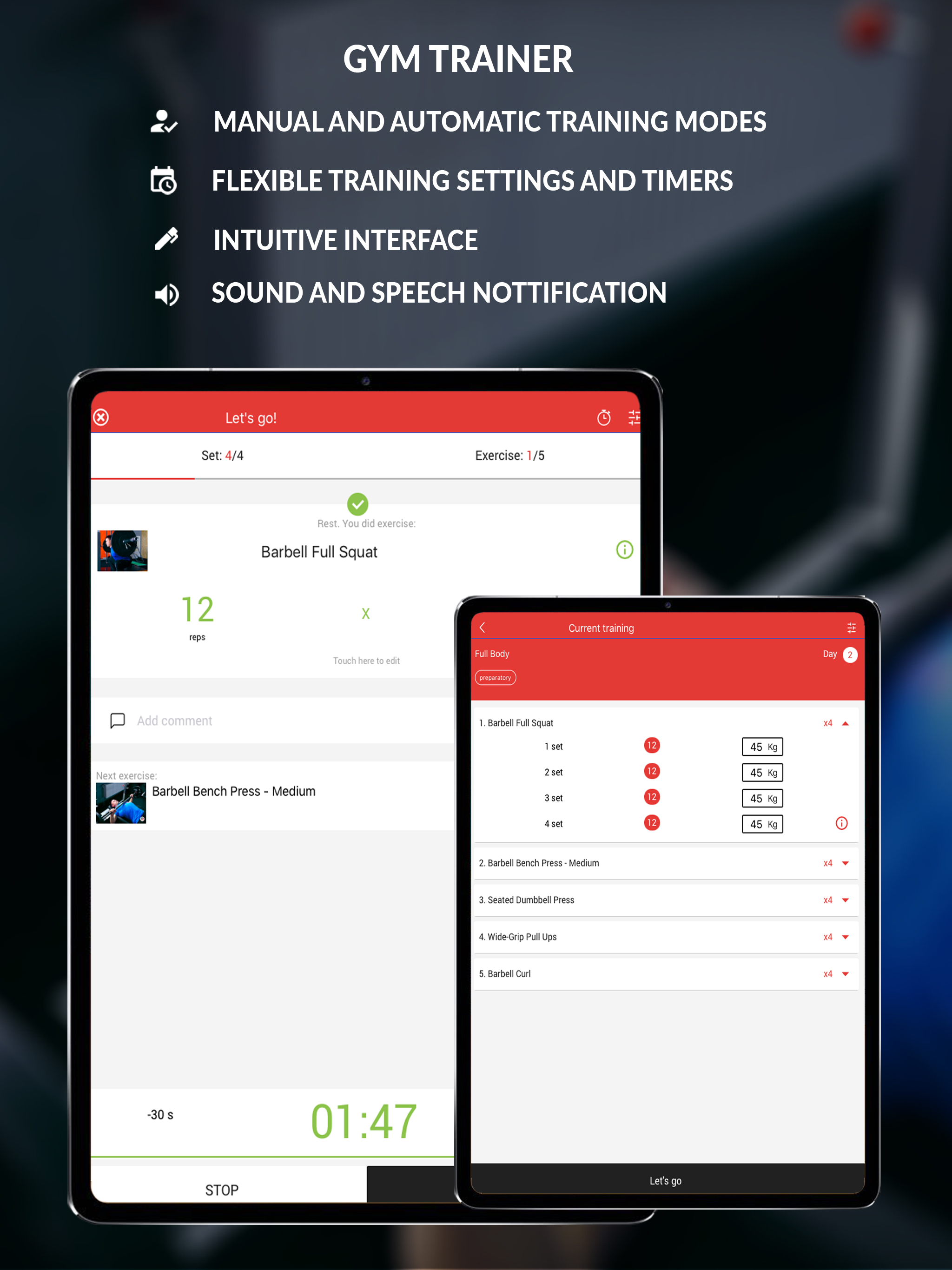 GT Gym Workout Plans