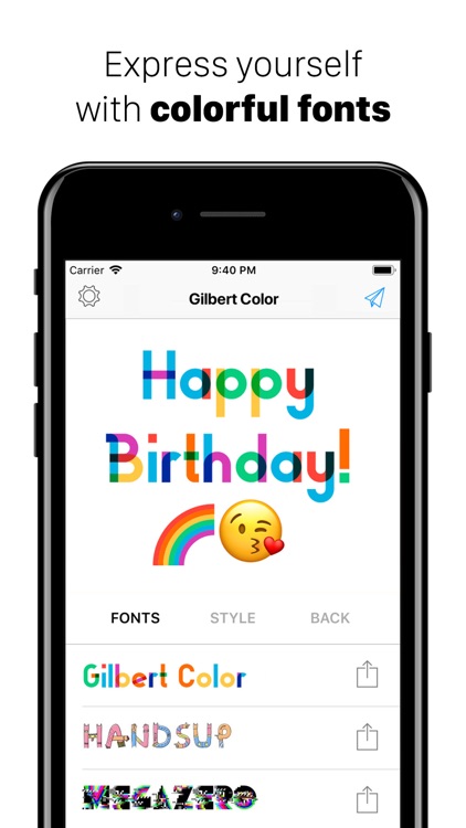 Fontself - color your words