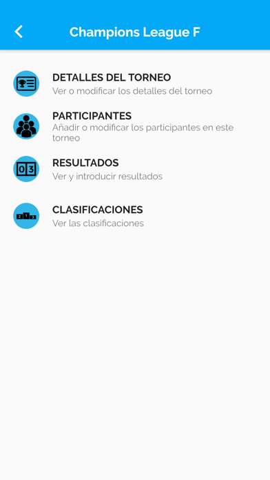 Mis Torneos iPhone screenshot 1
