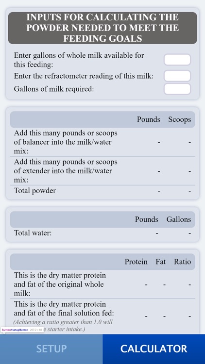 Whole Milk Calculator