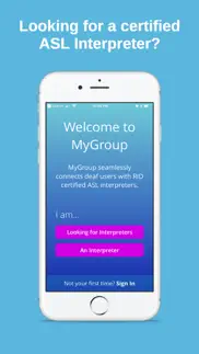 app mygroup iphone screenshot 1