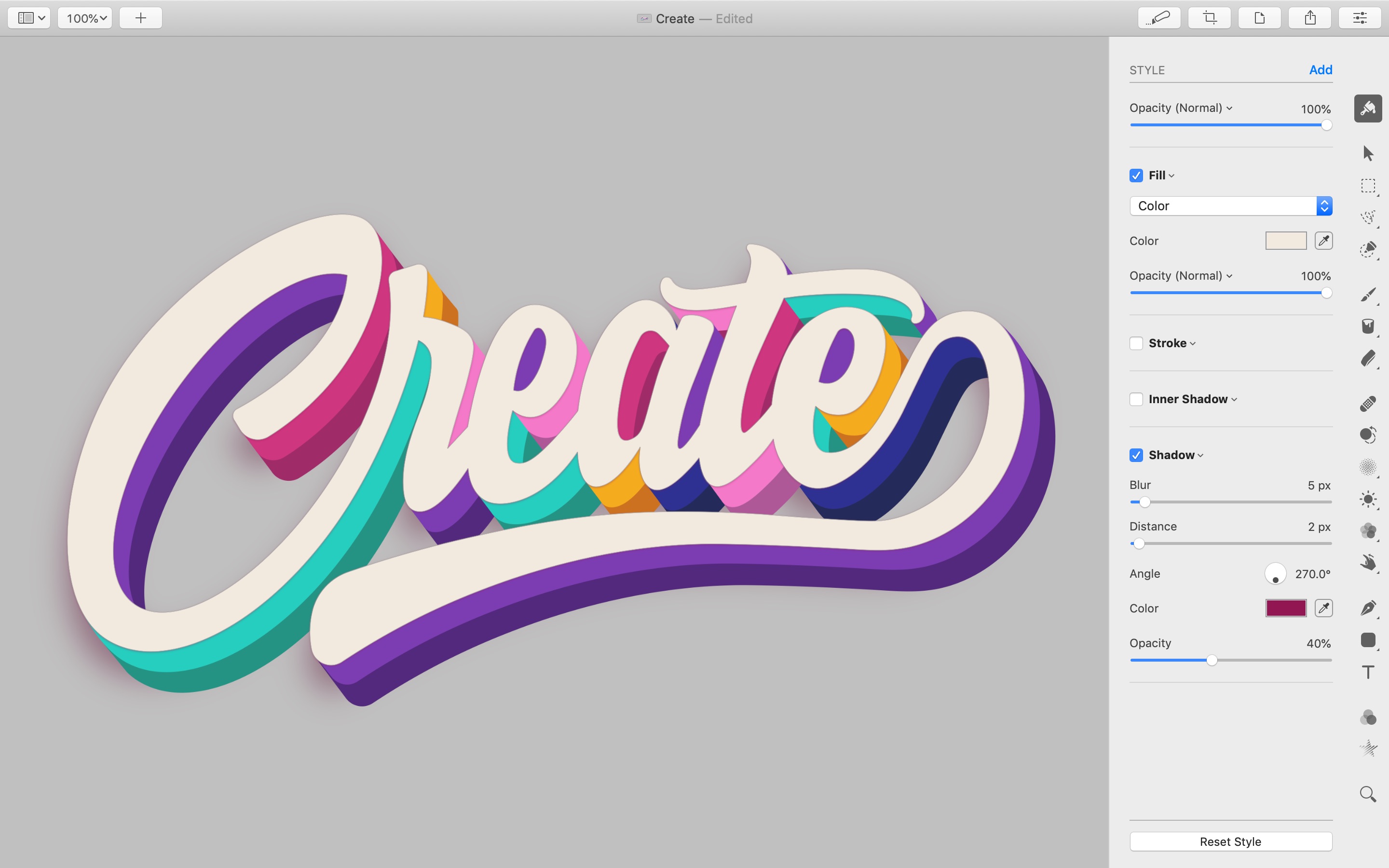 Screenshot do app Pixelmator Pro