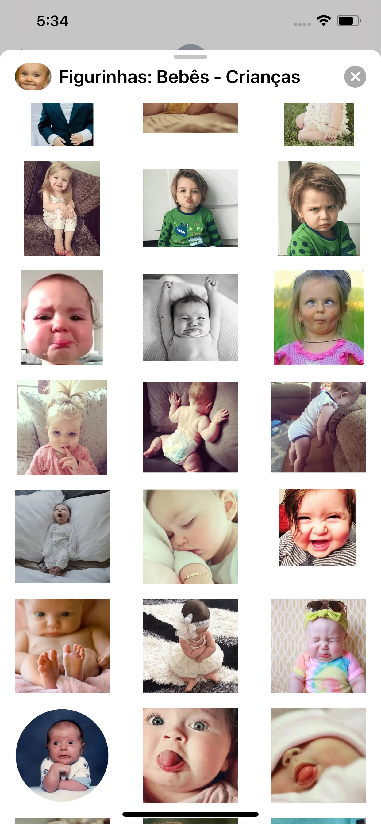 Stickers:  Babies  Children