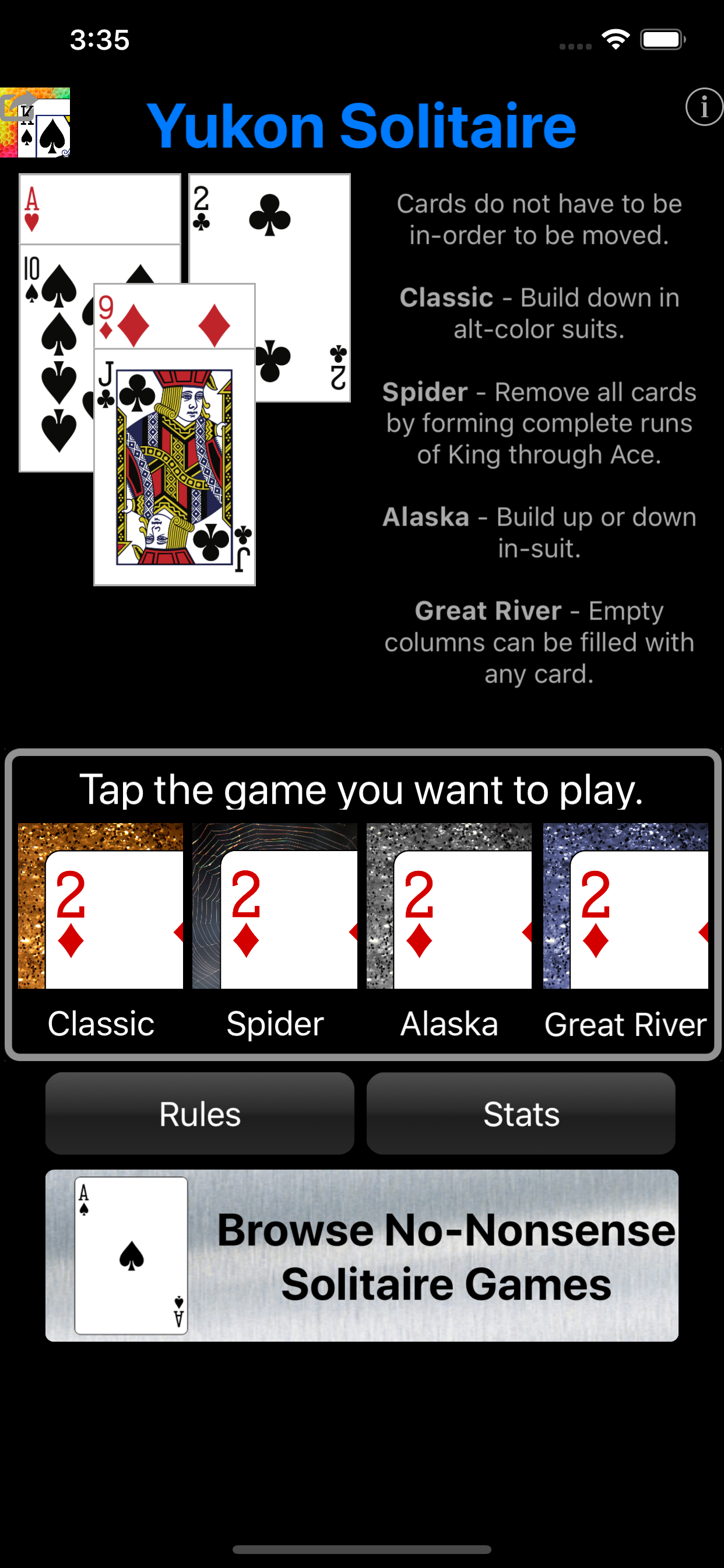 Yukon Solitaire - Classic