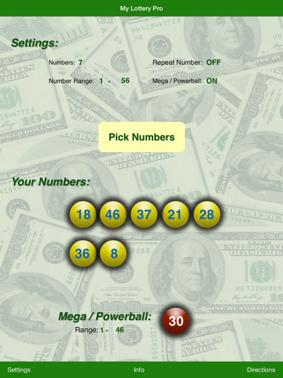 Screenshot #1 for My Lottery Pro