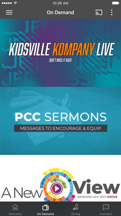 Philadelphia Christian Center Screenshot