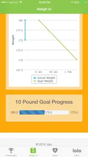 ten pound challenge iphone screenshot 2