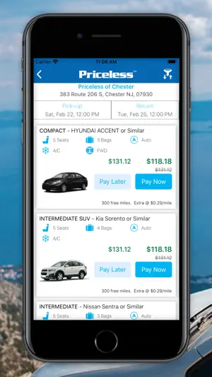 Priceless Car Rental screenshot 2