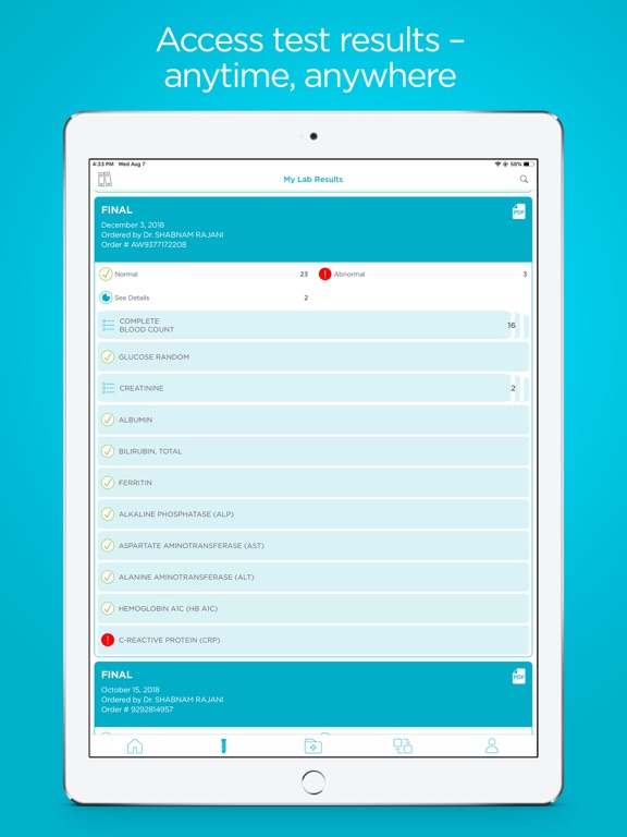 Dynacare Plus iPad screenshot 1