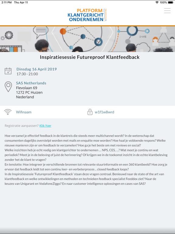 Screenshot #6 pour Feeddex Event App