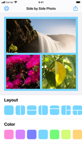 Side by Side Photo Editor Grid screenshot
