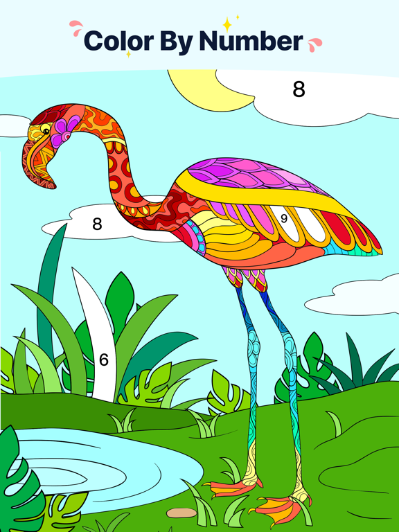 iPad Image of Star Coloring Pages by Number