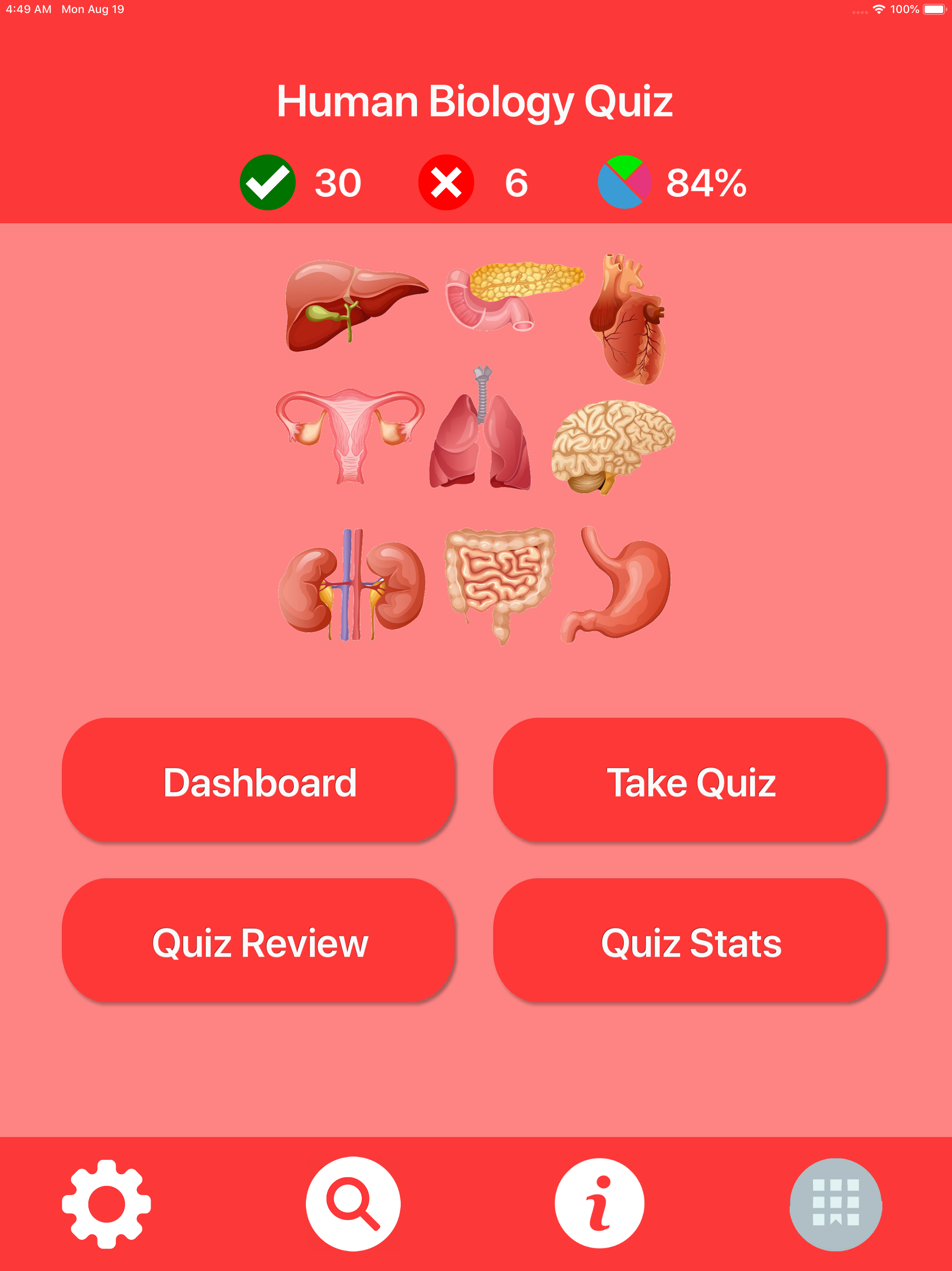 Human Biology Quiz screenshot 8